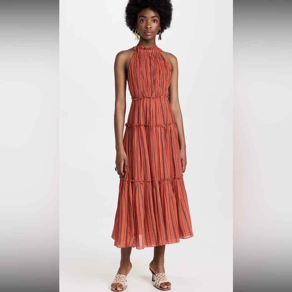 Ulla Johnson Giulietta Dress Porto Red Size 12 NWT! $490